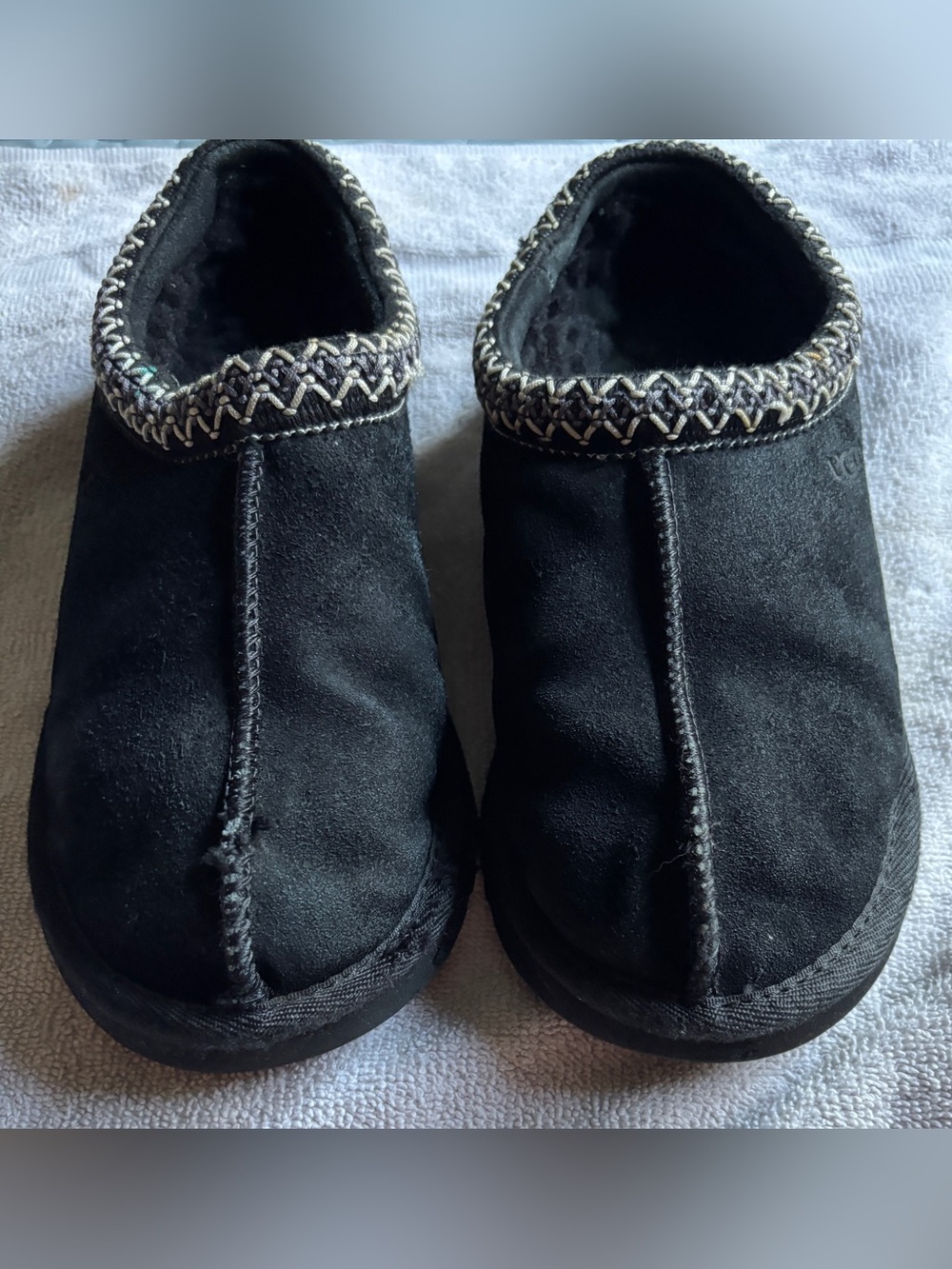 UGG 5955 Size 8W Women's Tasman Slipper Black